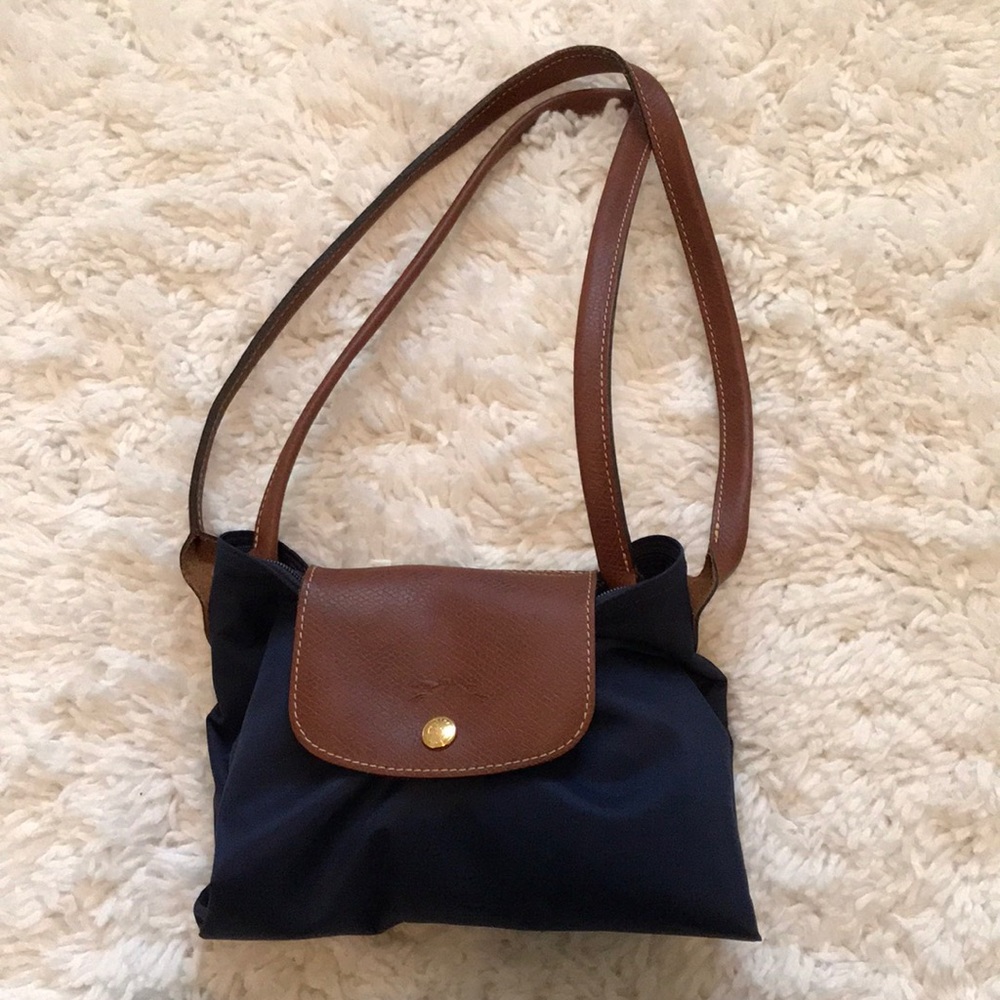 Longchamp large navy tote